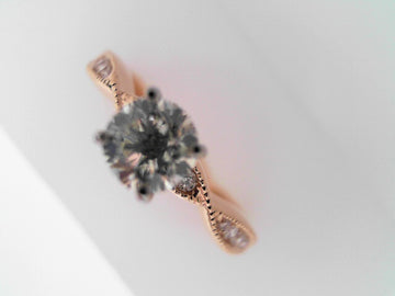14K ROSE GOLD MOUNTING W/ .32C